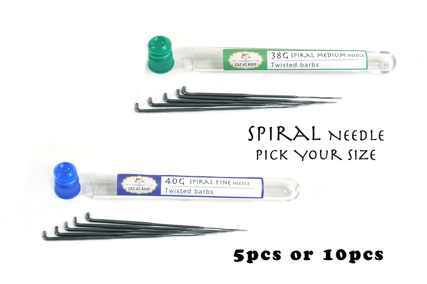 Spiral Felting Needles - 38G or 40G - High Quality