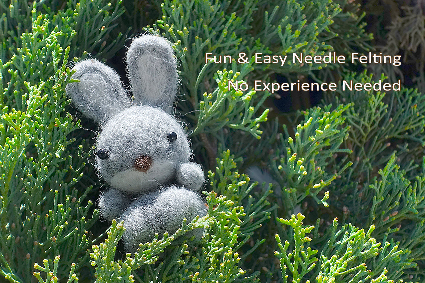 PDF - The Adorable Big-Head Rabbit Needle Felting Tutorial + Pattern